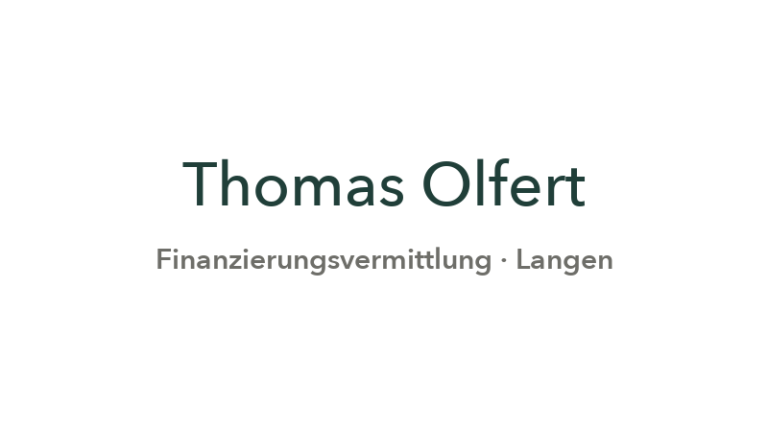 Thomas Olfert – Finanzierungsvermittlung